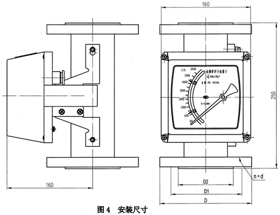 液體防腐流量計(jì)外形圖一