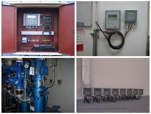 壁掛式超聲波流量計現(xiàn)場安裝使用圖